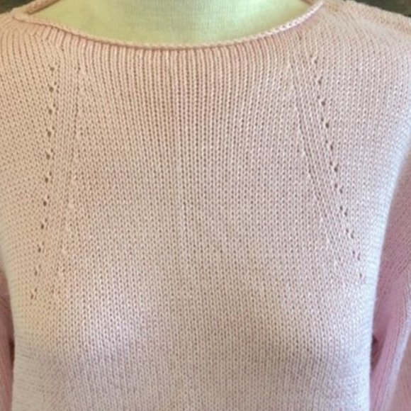 Olsen Soft Pink Short Sleeve Sweater - Picture 1 of 11
